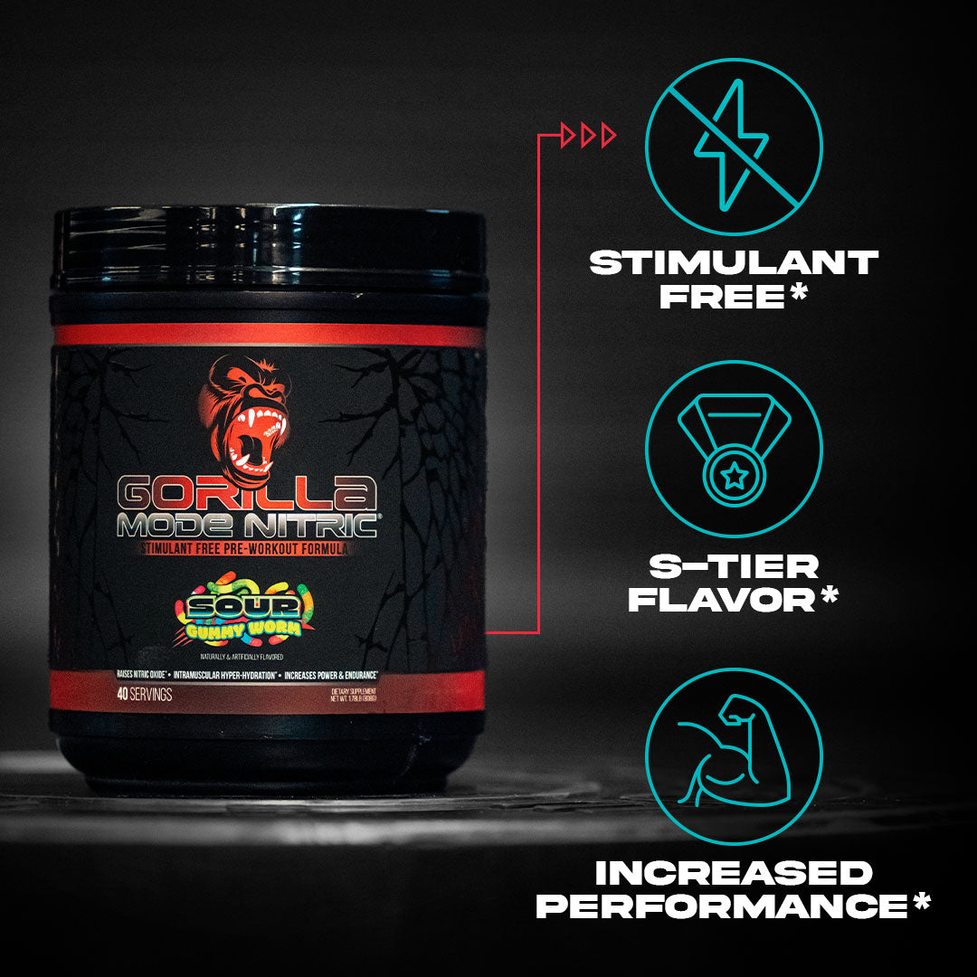 Gorilla Mode Nitric 2.0 Stim Free Pre-Workout