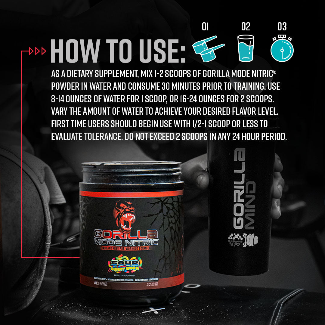 Gorilla Mode Nitric 2.0 Stim Free Pre-Workout