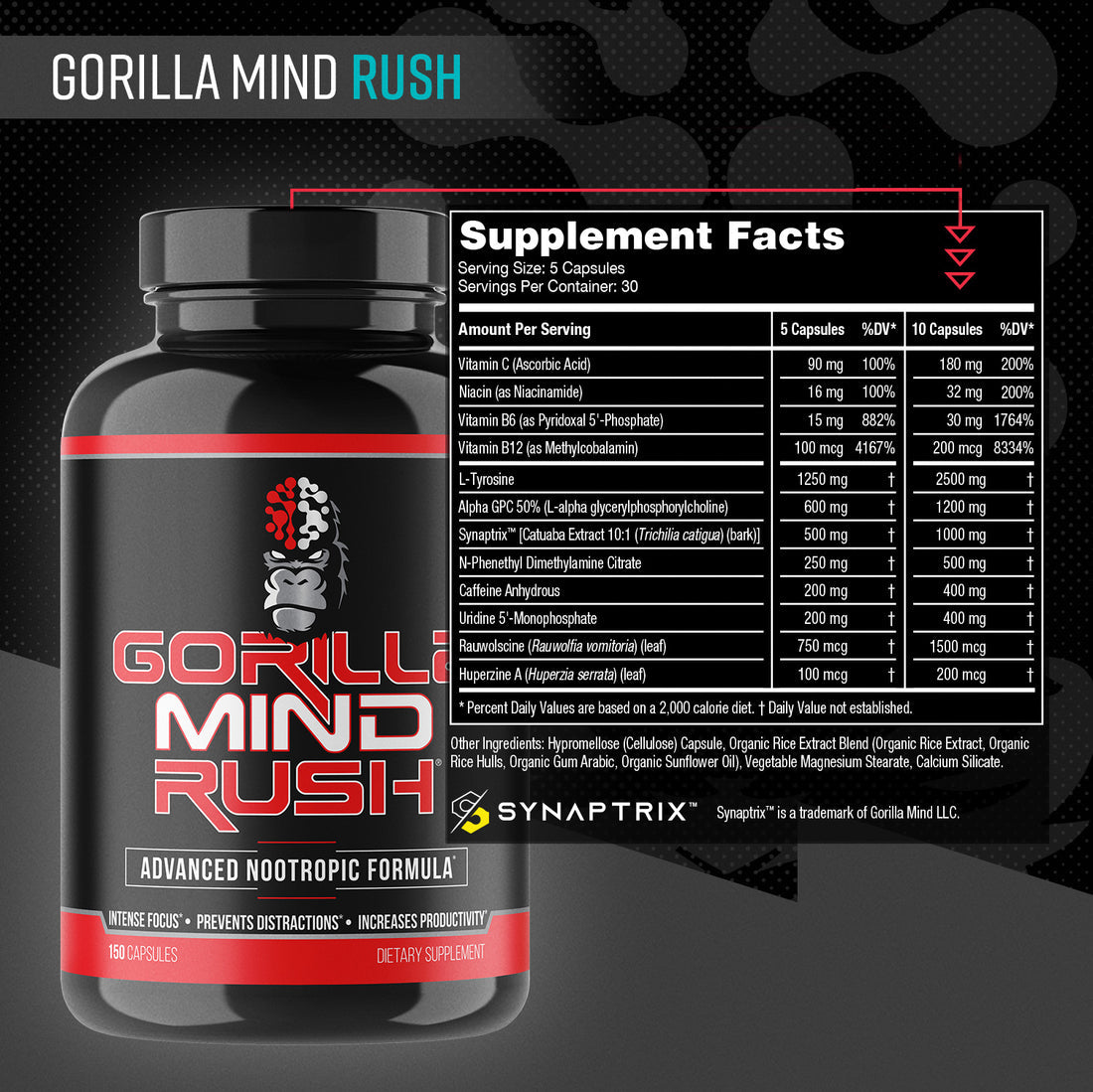 Gorilla Mind Rush A Potent Nootropic